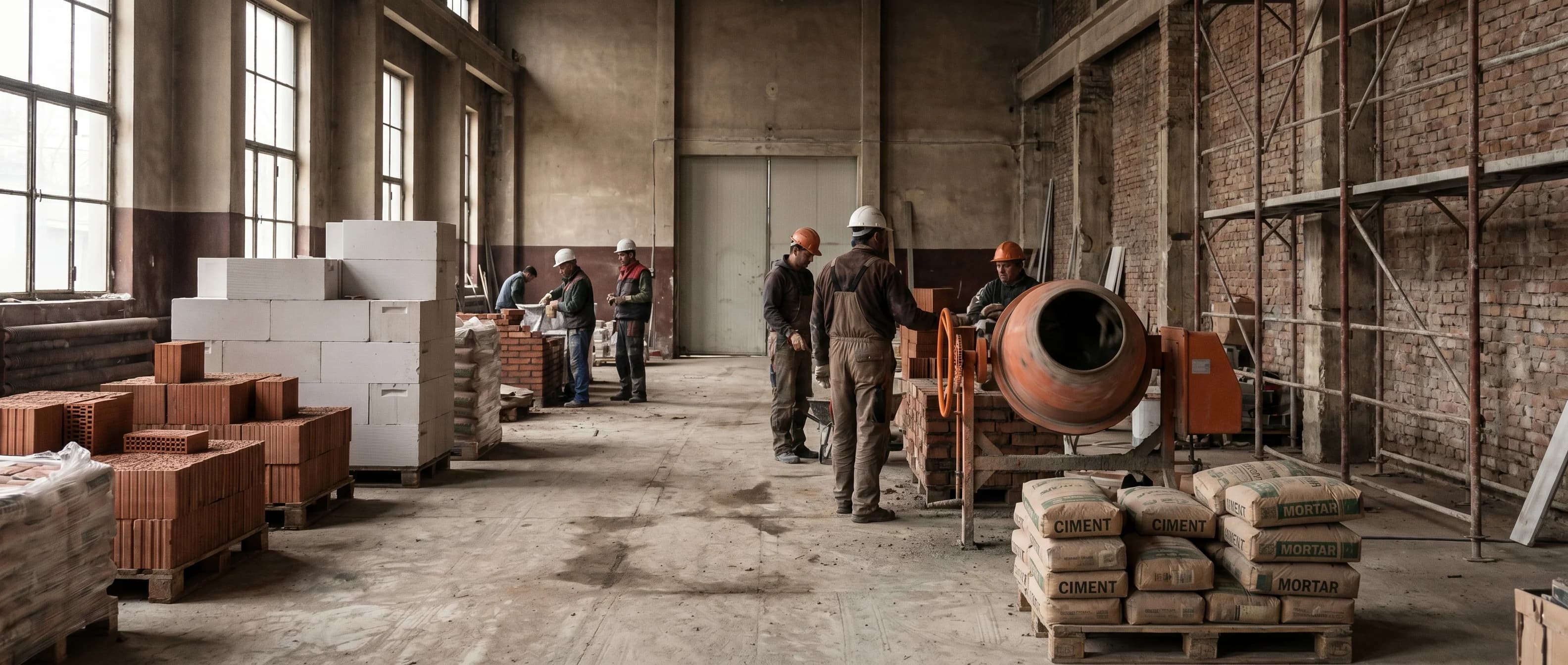 Schola construction atelier in Bucharest
